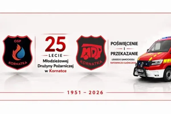 75-lecie OSP Kornatka i 25-lecie MDP: jubileusz z poświęceniem nowego wozu