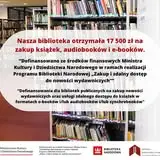 Biblioteka w Myślenicach z dofinansowaniem 17 500 zł na nowości wydawnicze