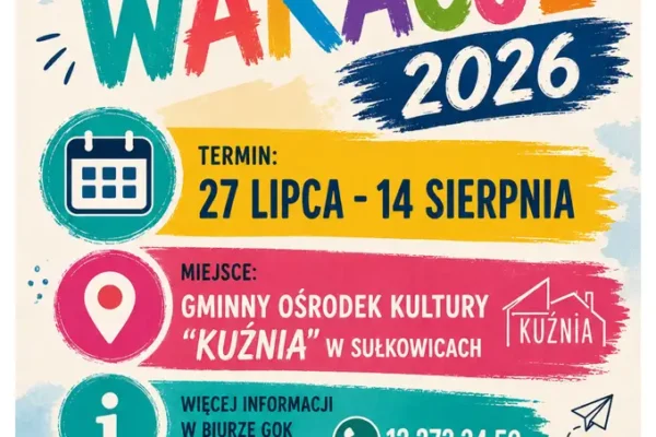 Wakacyjne konkursy w GOK „Kuźnia” – prace można składać do 25 września