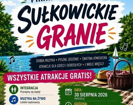 Piknik Integracyjny „Sułkowickie Granie” już w niedzielę nad zalewem