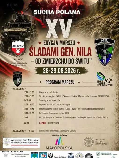 XV Marsz Śladami Gen. Nila „Od Zmierzchu do Świtu” – 47 km nocą w górach