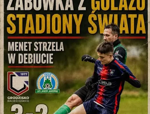 Grodzisko Raciechowice wygrywa z Jaworem Jawornik 3:2 w emocjonującym meczu