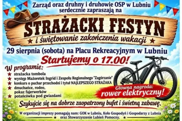 Strażacki Festyn w Lubniu na pożegnanie wakacji