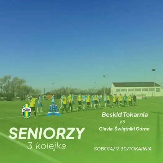 Piłkarskie emocje w Tokarni: Beskid zmierzy się z Clavią w 3. kolejce Myślenickiej Klasy A