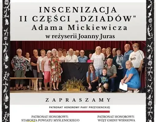 Narodowe Czytanie „Dziadów” w Wiśniowej – inscenizacja, muzyka i wspólne czytanie