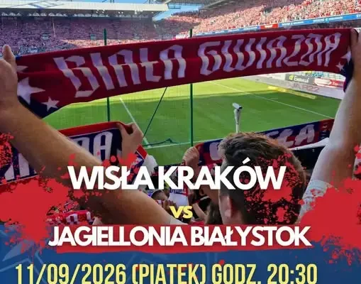 Wyjazd kibiców z Wiśniowej na mecz Wisły z Jagiellonią – zapisy trwają