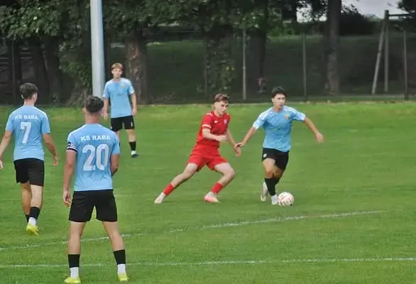 Raba Dobczyce rozbija Gościbię Sułkowice 7:1 w 2. kolejce ligi juniorów