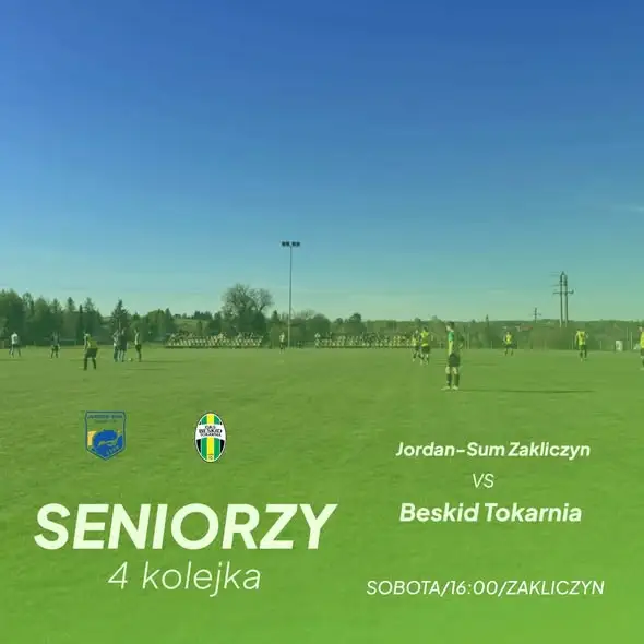 Piłkarska sobota: Juniorzy i seniorzy Beskidu Tokarnia w akcji