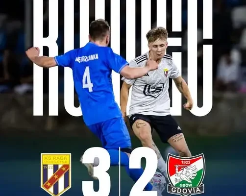 Raba Dobczyce pokonuje lidera! 3:2 po szalonej drugiej połowie