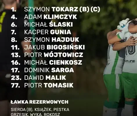 Skład na mecz z Hutnikiem II Kraków ogłoszony