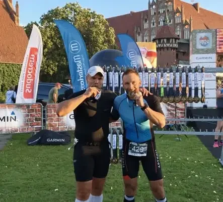 Strażak z OSP ukończył pełny dystans triathlonu w Malborku