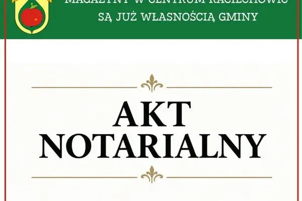 Magazyny w centrum Raciechowic przechodzą w ręce gminy