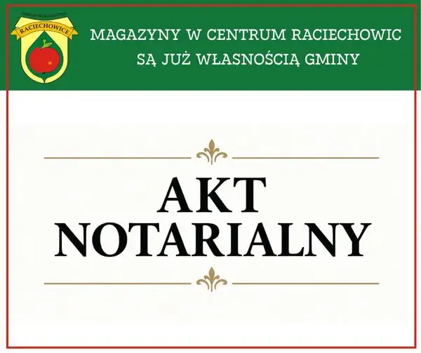 Magazyny w centrum Raciechowic przechodzą w ręce gminy
